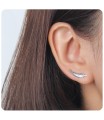 Silver Earring Leaf Shape EL-121